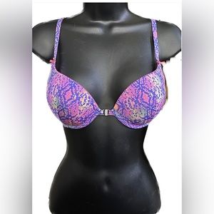 LS BLU/PNK Pushup,  32C, *P1079